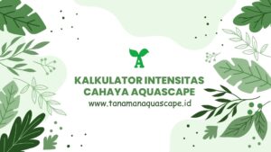 kalkulator intensitas cahaya aquascape