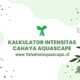 kalkulator intensitas cahaya aquascape